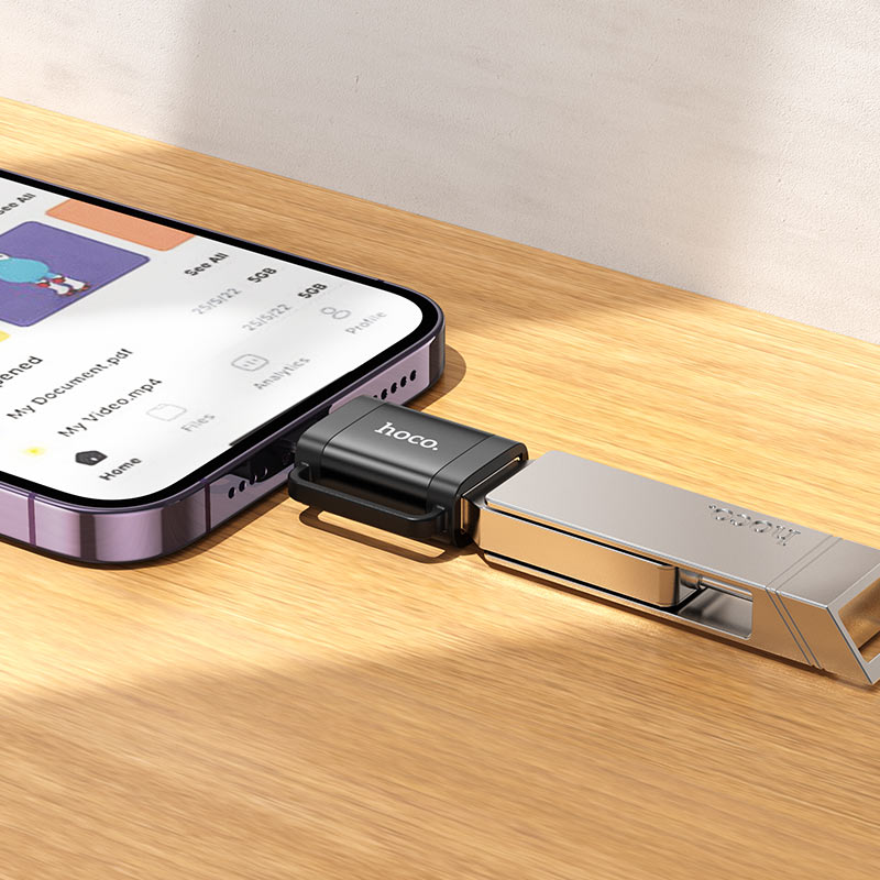 Hoco OTG – Lightning Male to USB-A Female