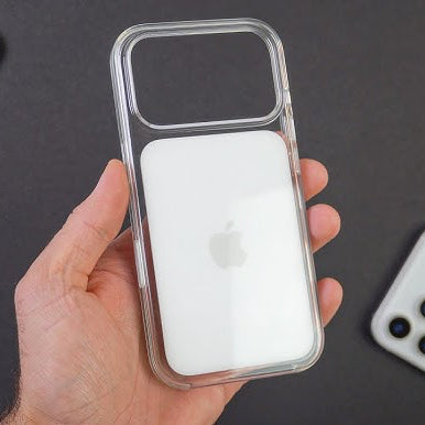 iPhone 17 MagSafe Clear Case – Original with White Back