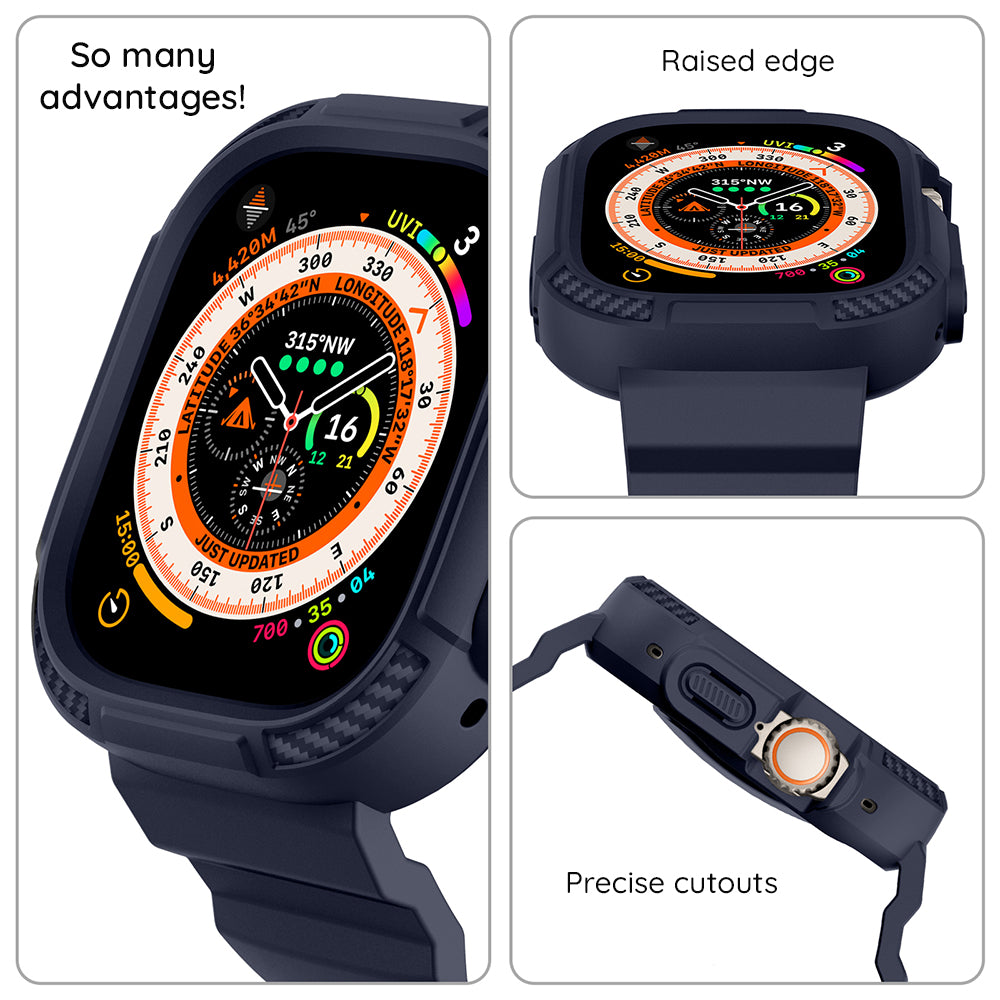 LITO LS003 Carbon Rugged Armor | Apple Watch Band & Case