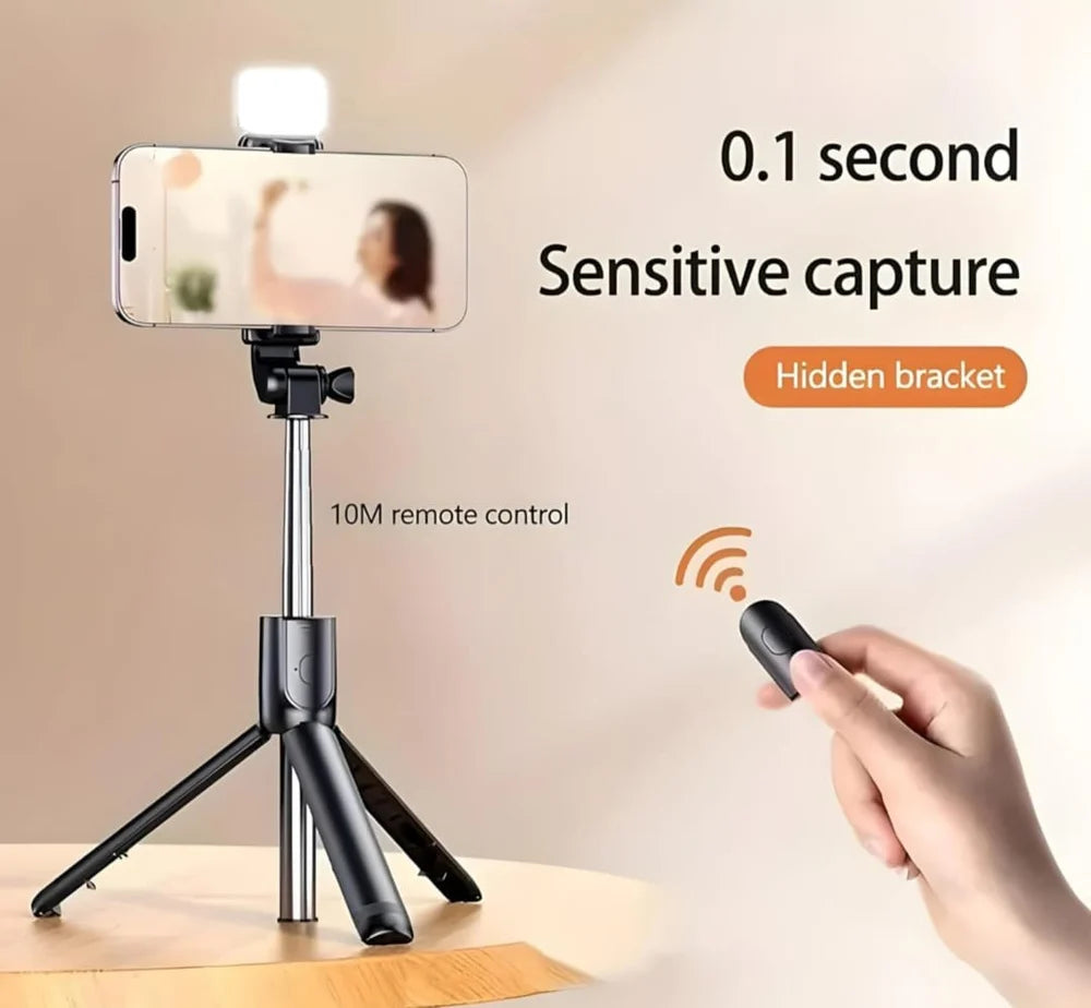 R1SL Wireless Selfie Stick Tripod with Bluetooth Remote