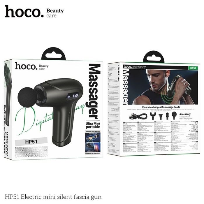Hoco HP51 Massage Gun – Deep Tissue Muscle Relaxation