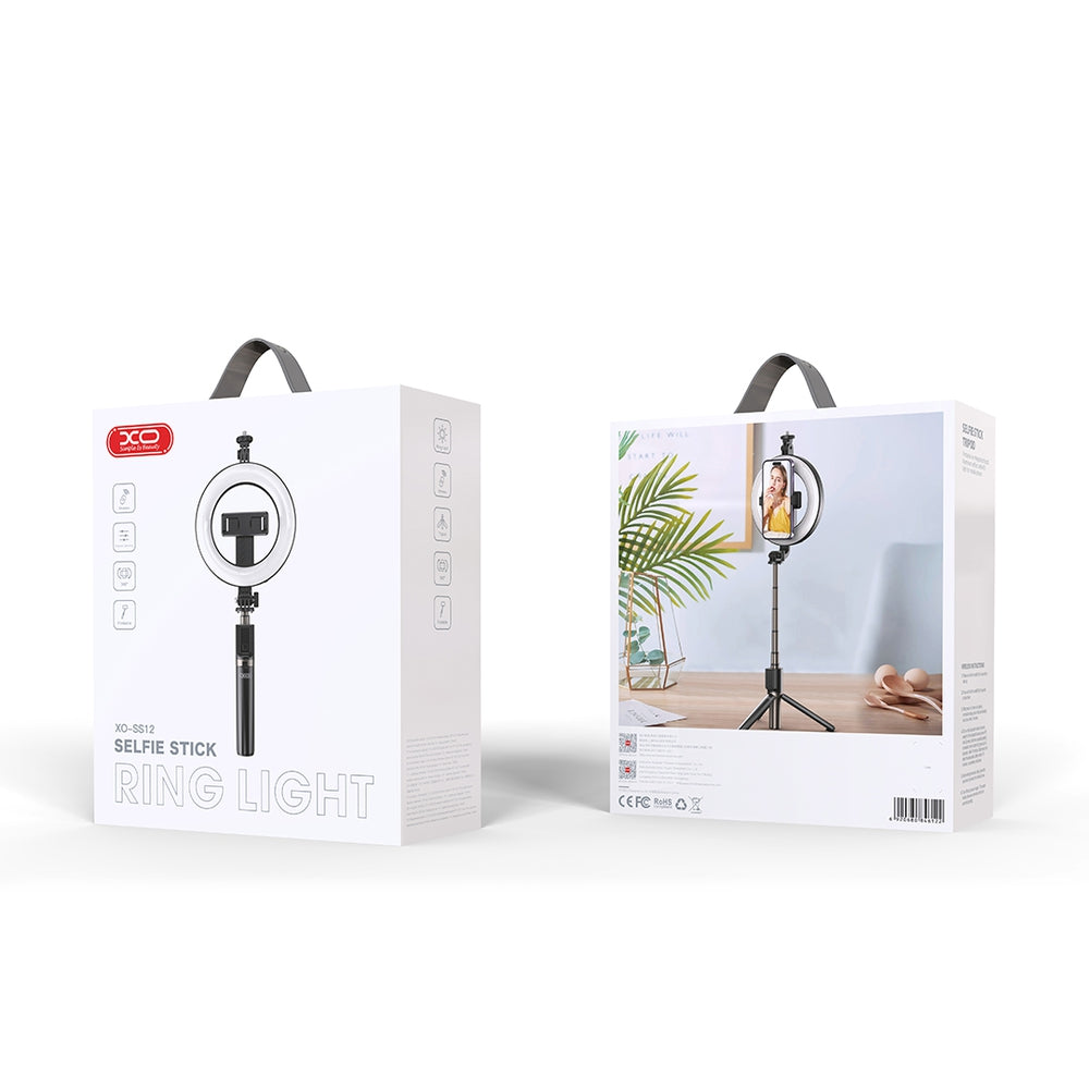 XO SS12 Bluetooth Selfie Stick | LED Ring Light