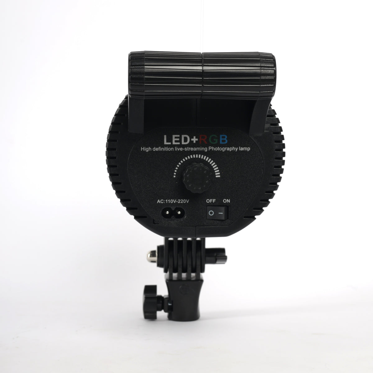 RGBW-600 Video Light – Black COB Lamp Head Detail