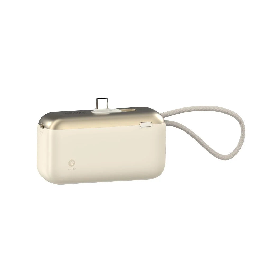 LITO LP10 10000 mAh Power Bank – 22.5W with Built-In USB-C Cable