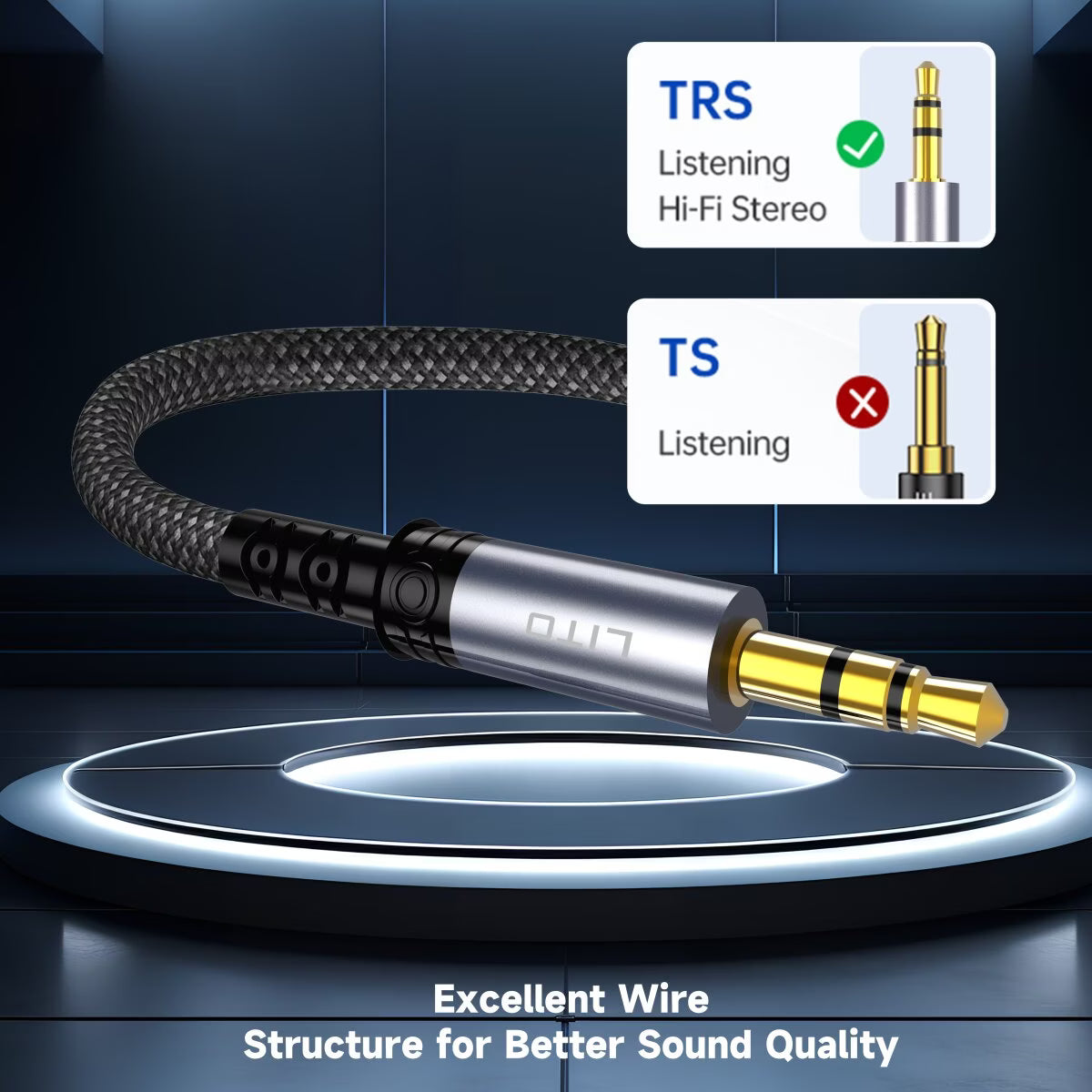 LITO LA01L Lightning to 3.5mm AUX Audio Cable
