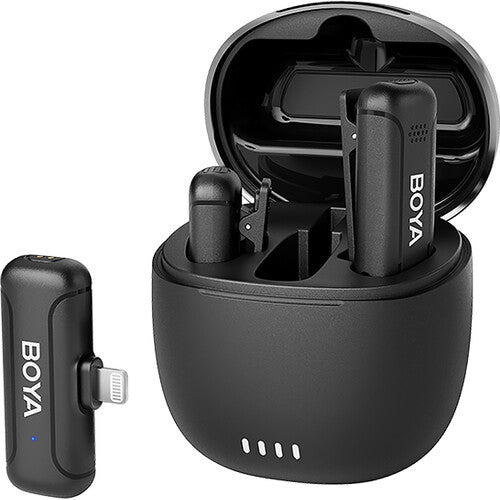 BOYA BY-WM3T-D2 Dual Wireless Microphone System | Lightning iOS | 328ft Range