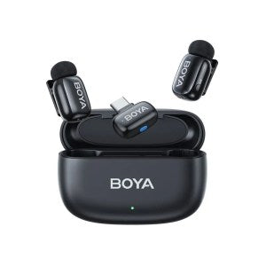 BOYA Mini Dual Type-C Microphone with AI Voice & Noise Cancellation