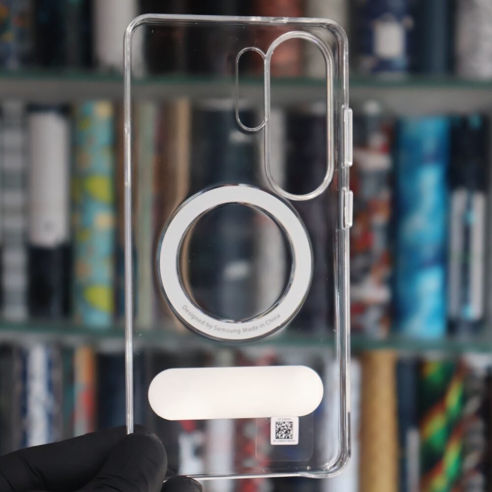 Clear MagSafe anti-yellow case S26 Ultra – magnetic ring – PhoneHub Lebanon