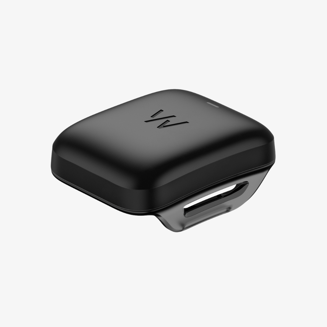 WHOOP Wireless PowerPack charging on wrist