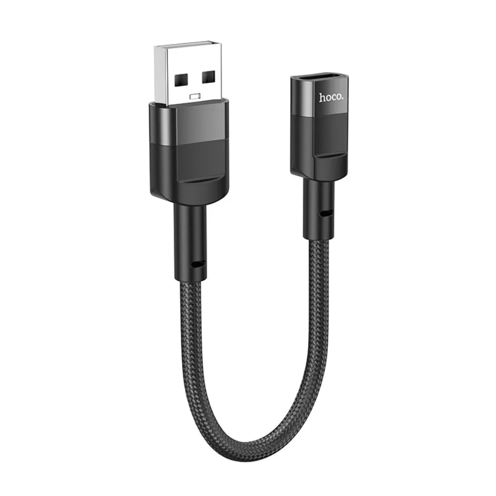 HOCO U107 USB-A Male to Type-C Female Adapter Cable – 10cm