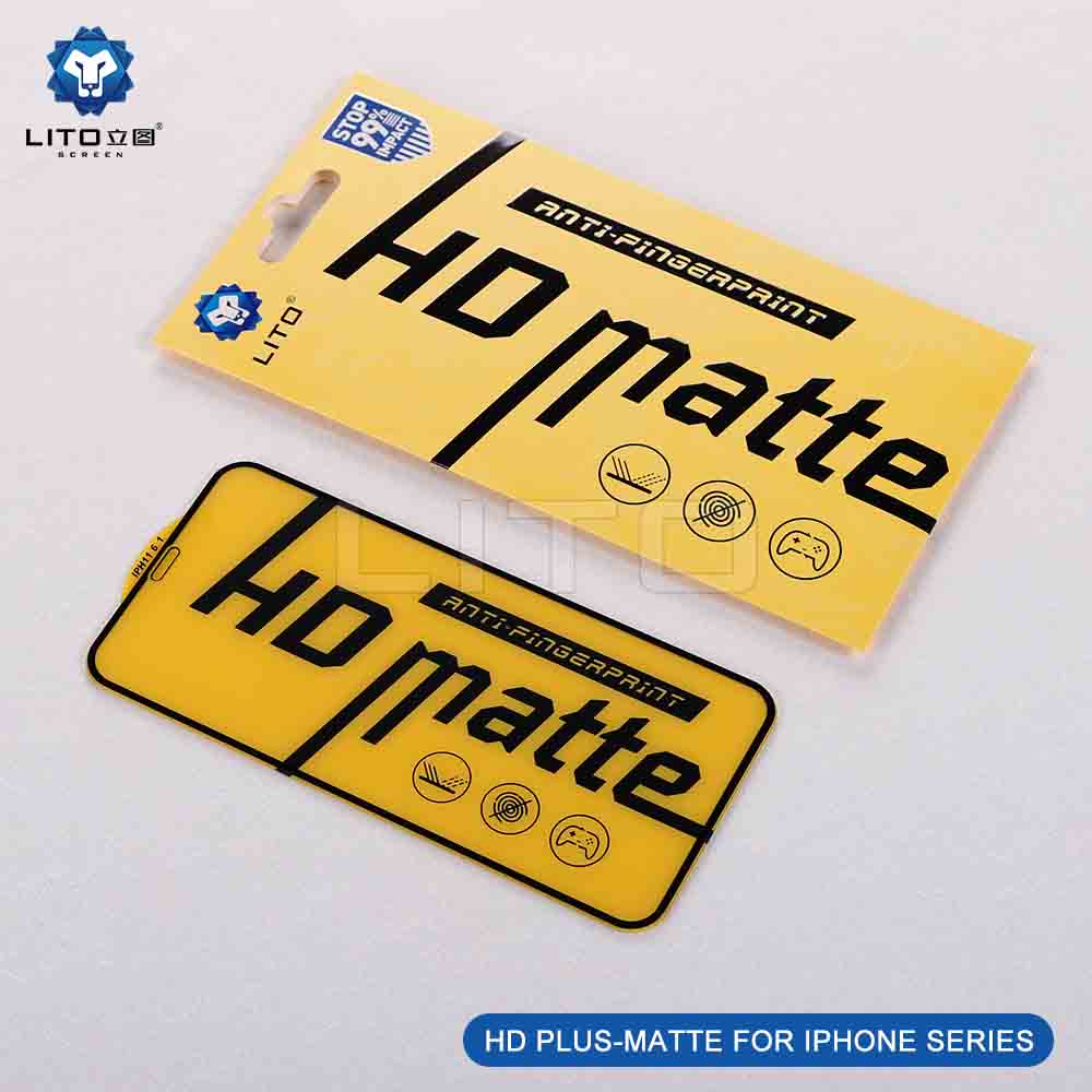 LITO HD Plus matte protector installation on iPhone