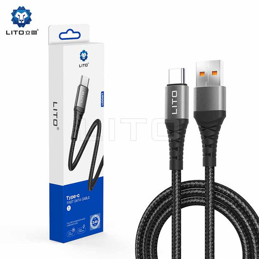 LITO USB cable with packaging on a white background
