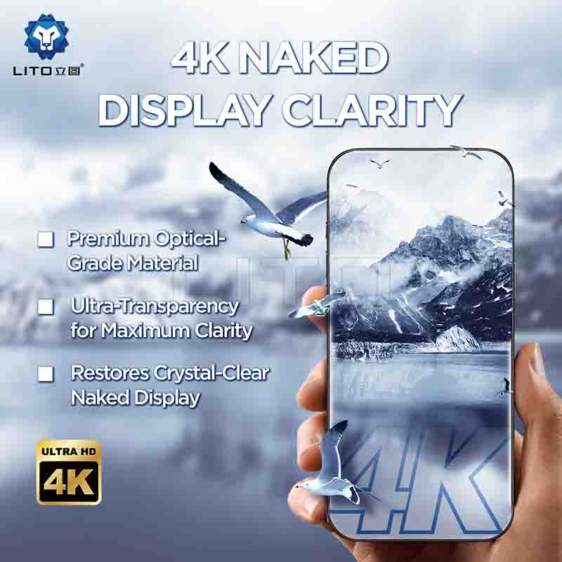 LITO D+ MAX 4K Clear glass installation kit included