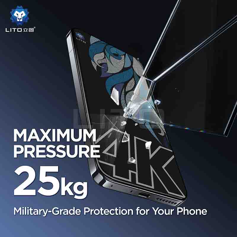 LITO privacy glass anti-spy filter side angle view