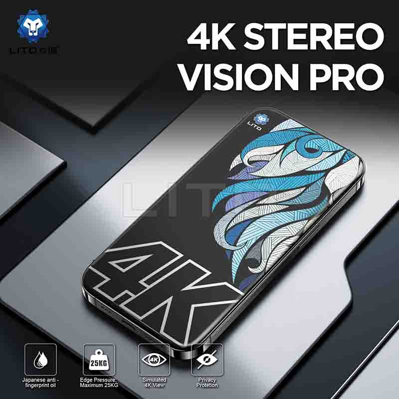 LITO D+ MAX 4K Privacy glass edge curvature detail