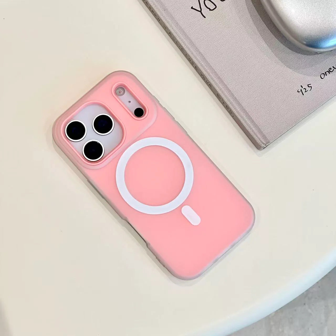 MagSafe shockproof rubber case raised camera bezel detail