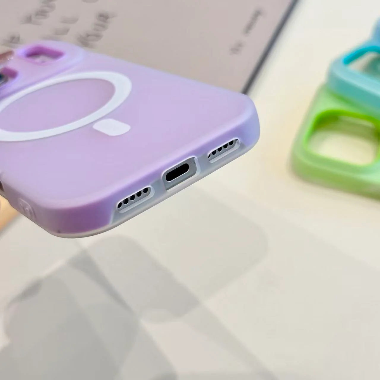 MagSafe Compatible Rubber Case – Shockproof Protection