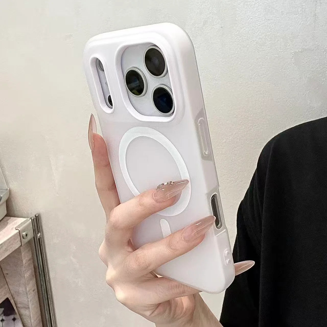 MagSafe Compatible Rubber Case – Shockproof Protection