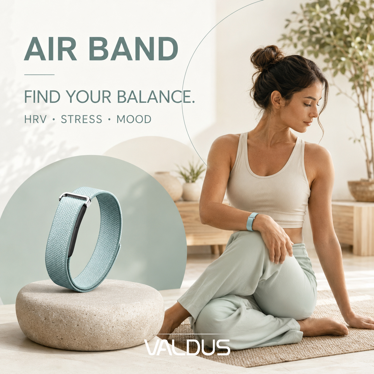Valdus Air Band Screenless Smart Band – Heart Rate Monitoring