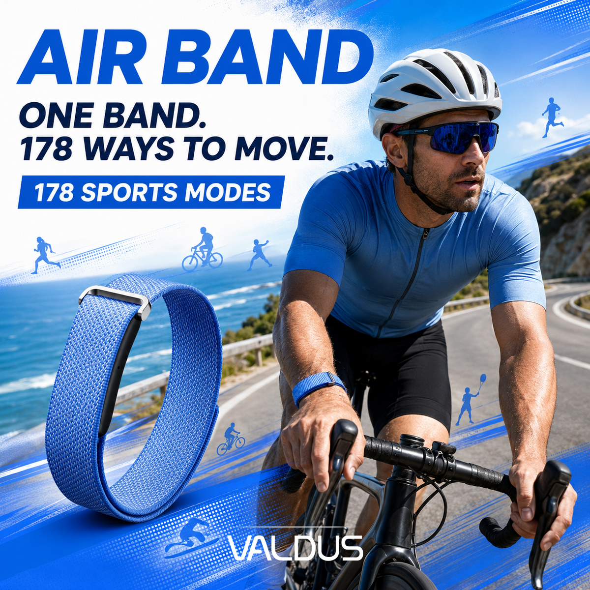 Valdus Air Band – Step, Calorie and Distance Tracking