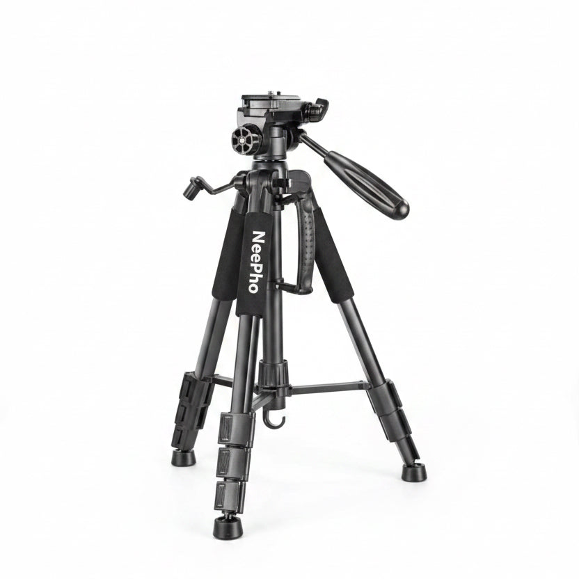 Professional Camera Tripod 2.1m – Neepho NP-910A, Phone Holder