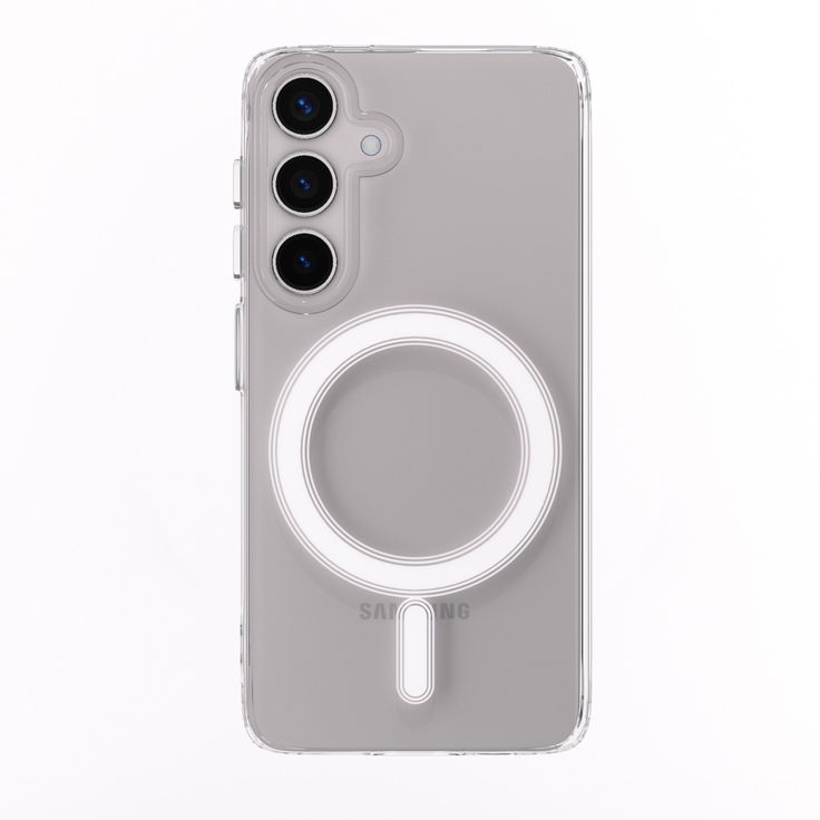 BERLIA Samsung Clear MagSafe Case – Crystal Clear on Galaxy S25 Ultra