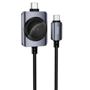 HOCO CW66 2-in-1 USB-C and Apple Watch charging cable