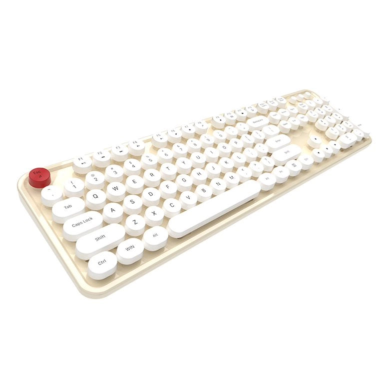 MOFII Sweet wired keyboard with retro round keycaps.
