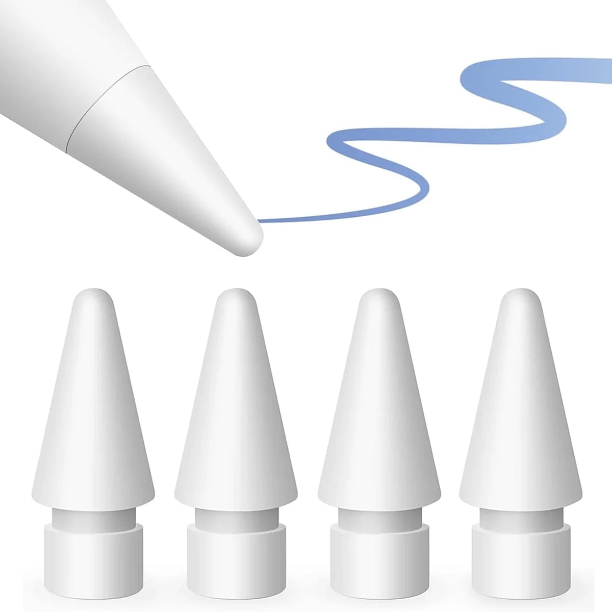 Apple Pencil replacement tips 4-pack front view