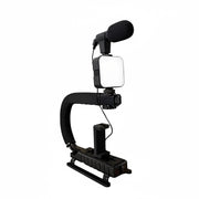 Plokama PK-777 smartphone video rig kit with LED light and microphone
