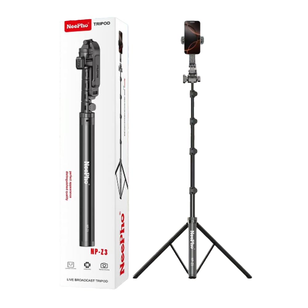 NeoPhone NP-Z3 Tripod Stand – foldable alloy, 360° swivel head