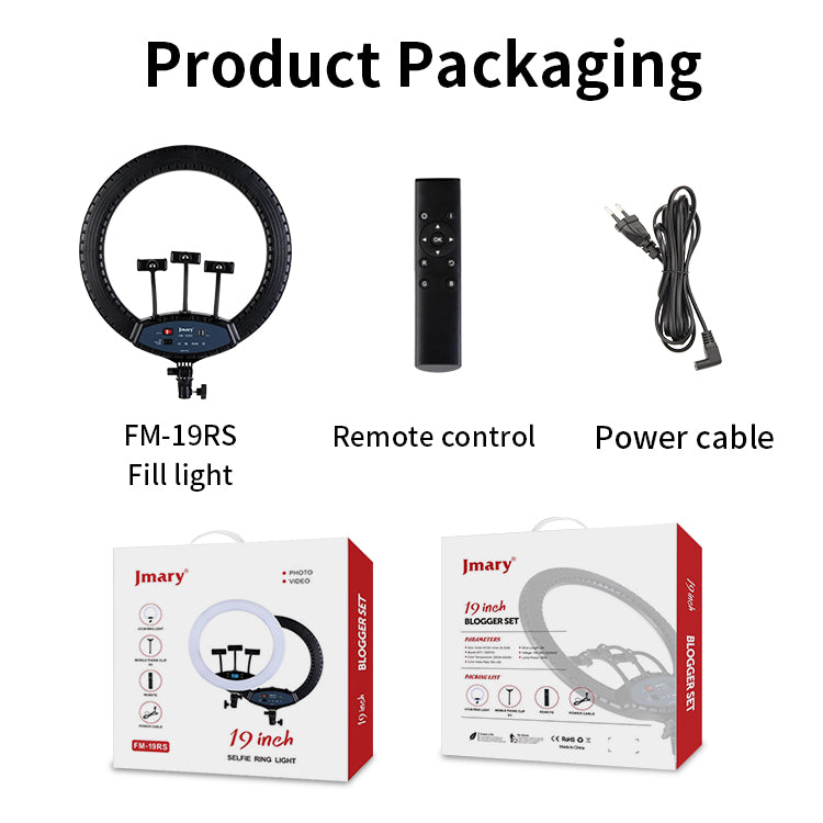 JMARY FM-19RS ring light with phone holder