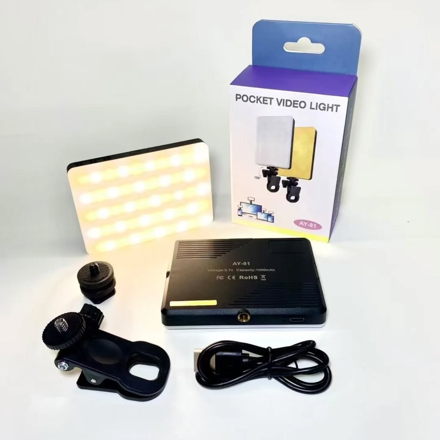 Pocket Video Light AY-81 – Compact Lighting for Creators On-the-Go