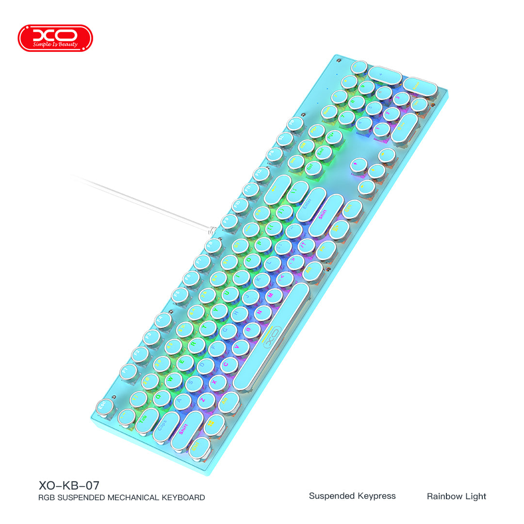 XO KB07 RGB Suspended Mechanical Wired Keyboard