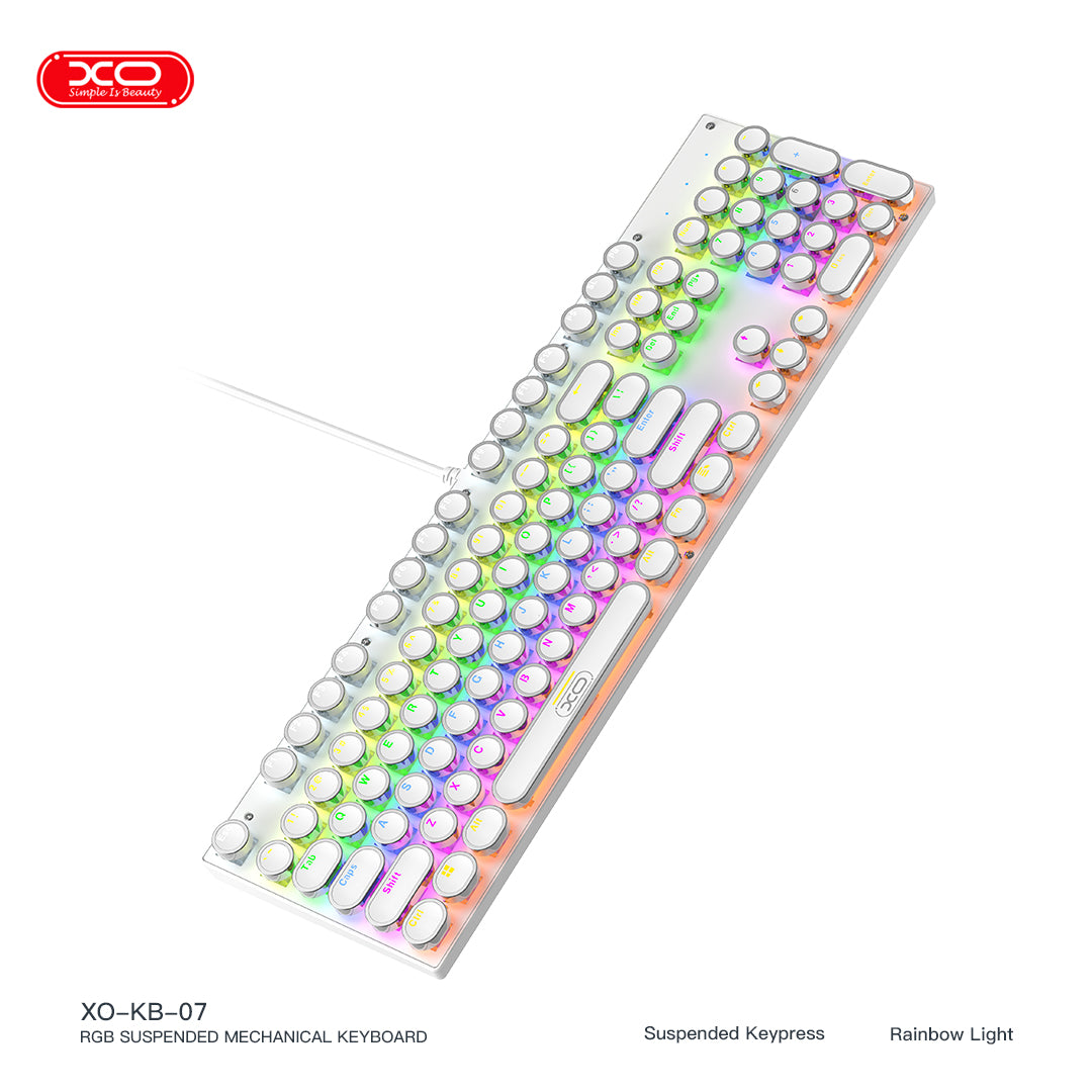 XO KB07 RGB Suspended Mechanical Wired Keyboard