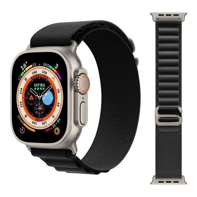 Apple Alpine Loop Band – Titanium G-Hook Close-up
