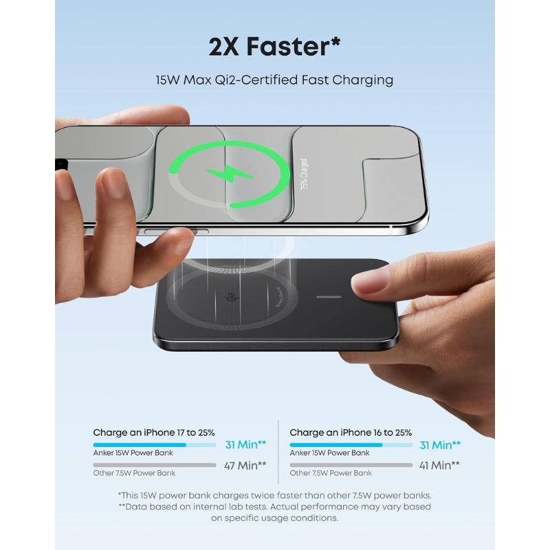 Anker Nano Power Bank (5K, MagGo, Slim)