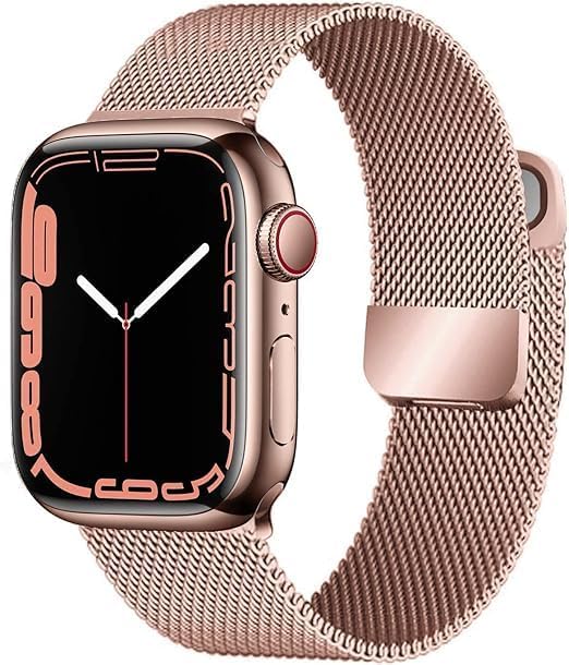Stainless Steel Apple Watch Band – Butterfly Clasp Close-up