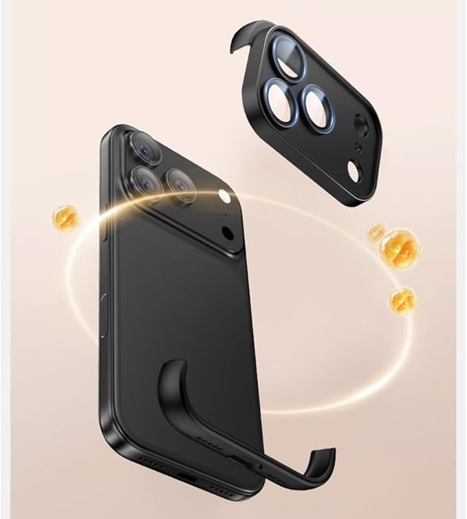 Bumper Backless Frameless Case with Camera Lens Protection for iPhone 17 Pro / 17 Pro Max Phone