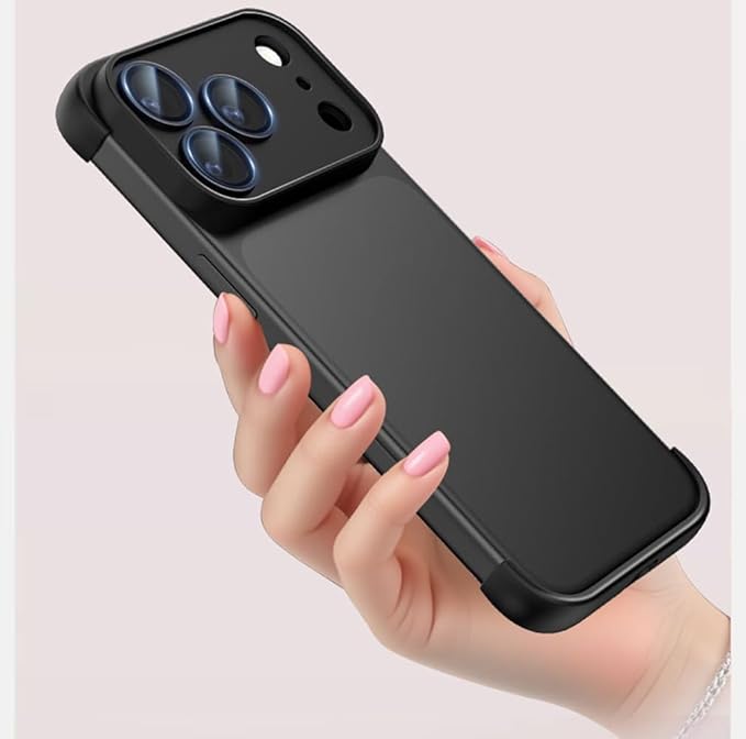 Bumper Backless Frameless Case with Camera Lens Protection for iPhone 17 Pro / 17 Pro Max Phone