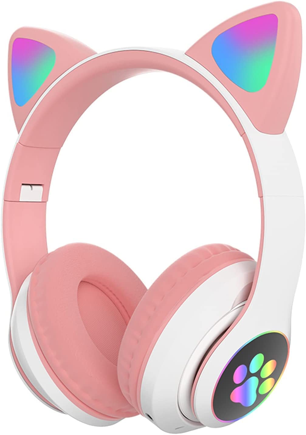 Cat Ear Wireless Headphones – RGB Light, Bluetooth & Long Battery Life