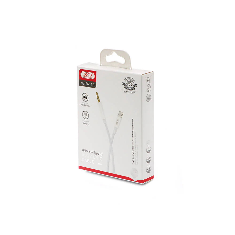XO USB-C to 3.5 mm AUX Audio Cable — High-Quality, Plug-and-Play Audio Adapter