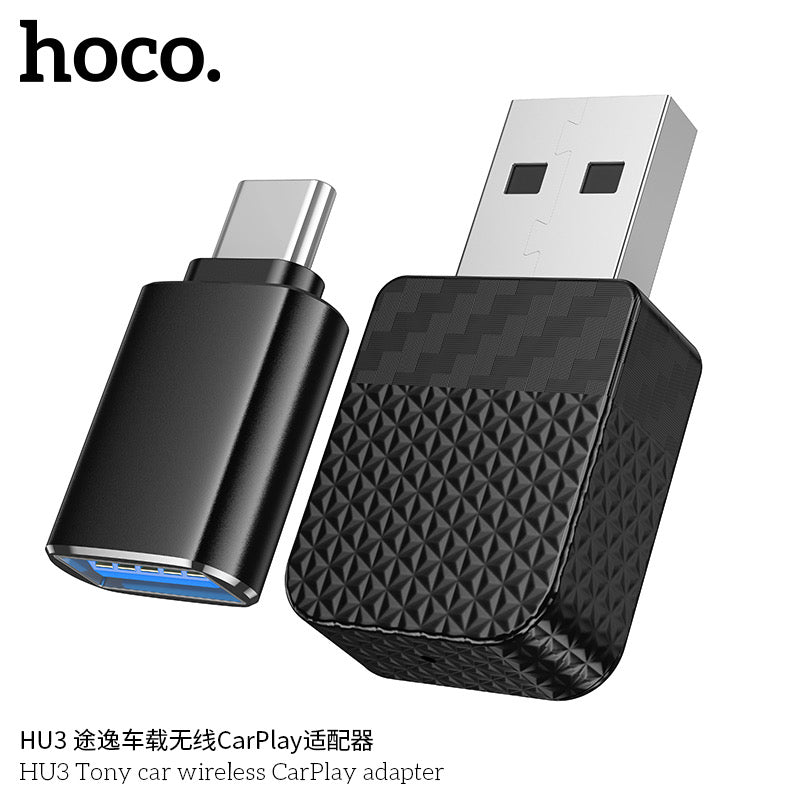 HOCO HU3 Wireless CarPlay Adapter | Convert Wired CarPlay to Wireless