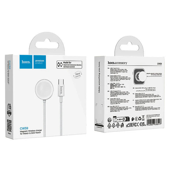 HOCO CW59 magnetic wireless charger for Apple Watch
