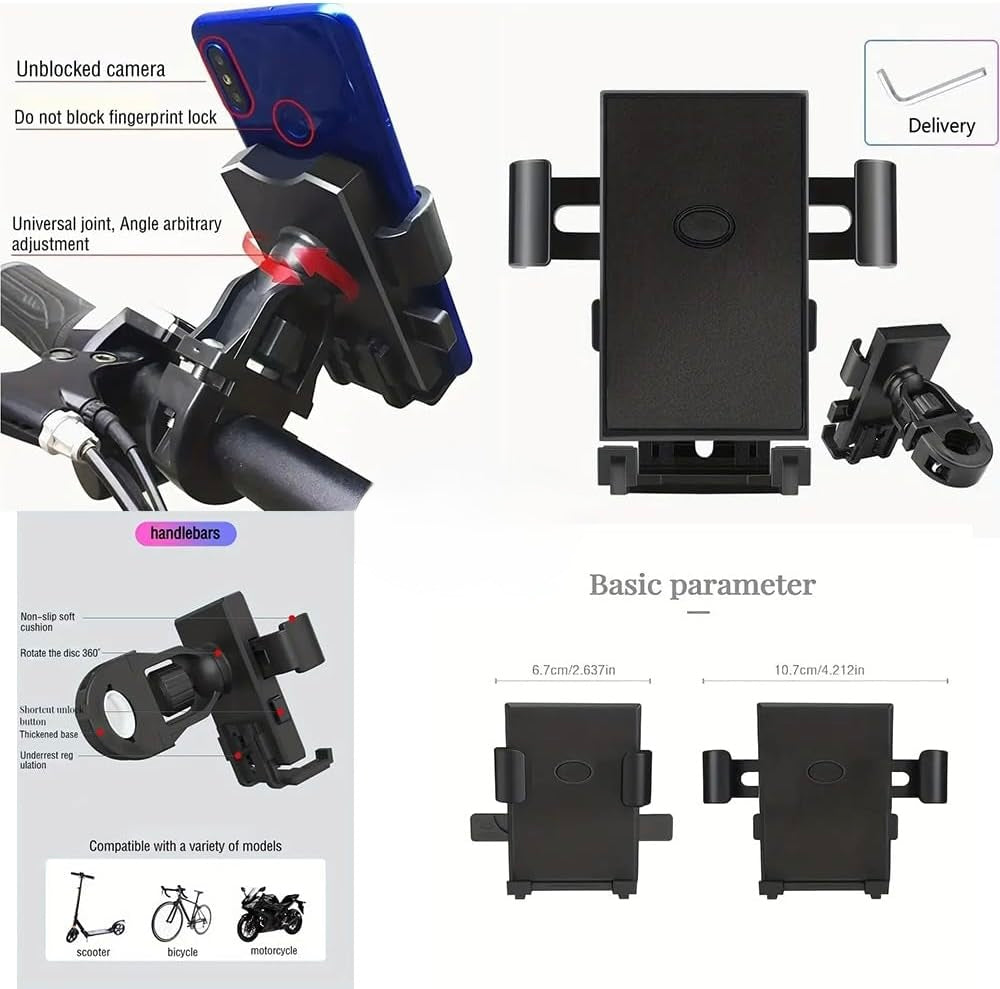 Bicycle motorcycle cap shade phone holder packaging box