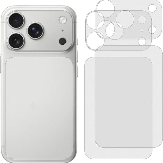 iPhone 17 Full Back & Camera Glass Protector – Clear Tempered Protection