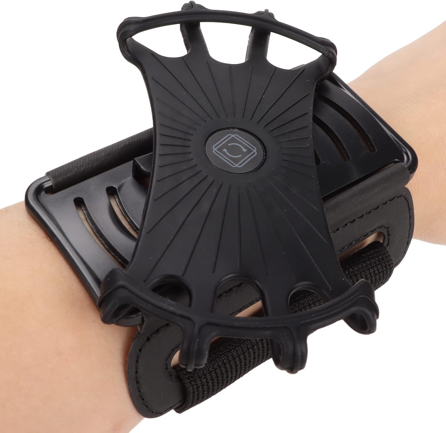 Sports running wristband phone holder – 180° rotating universal armband
