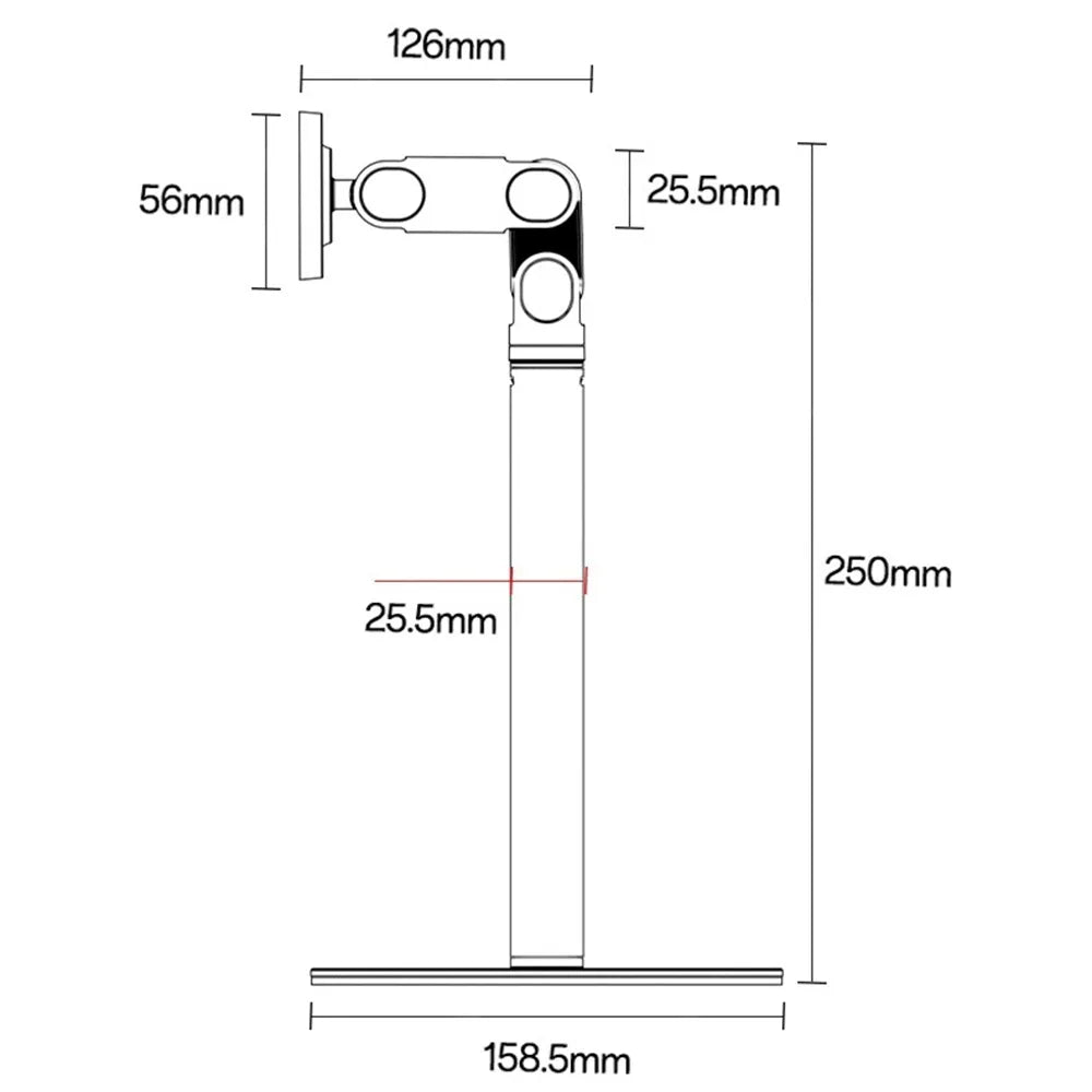 Yesido C303 desktop holder - multi-angle adjustment detail