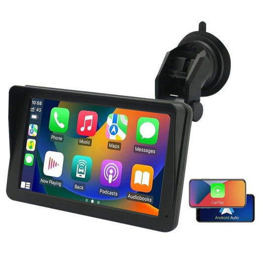 7-inch Car Navigation System | Wireless CarPlay & Android Auto | Bluetooth MP5 Player
