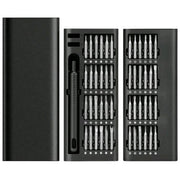 24 in 1 precision screwdriver set with multiple bits in aluminum case
